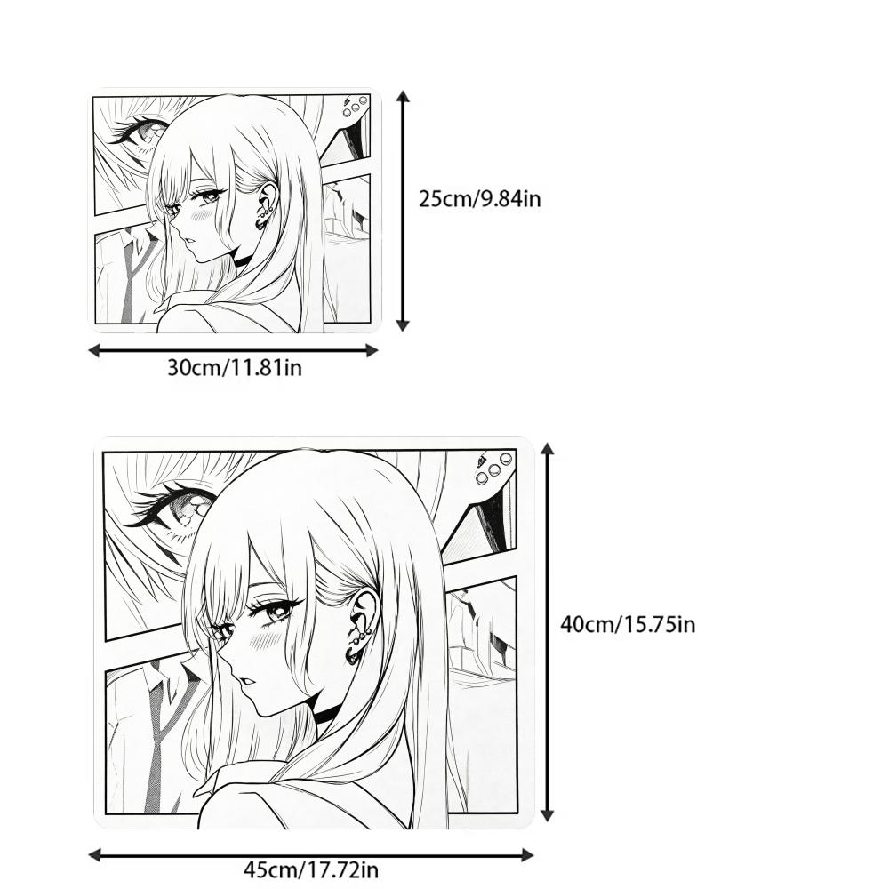 Popular Anime Girls Mouse Pad Square Computer Office Game Table Mats Rubber Anti-slip Laptop Mousepads 40X45 Large Desk Pads