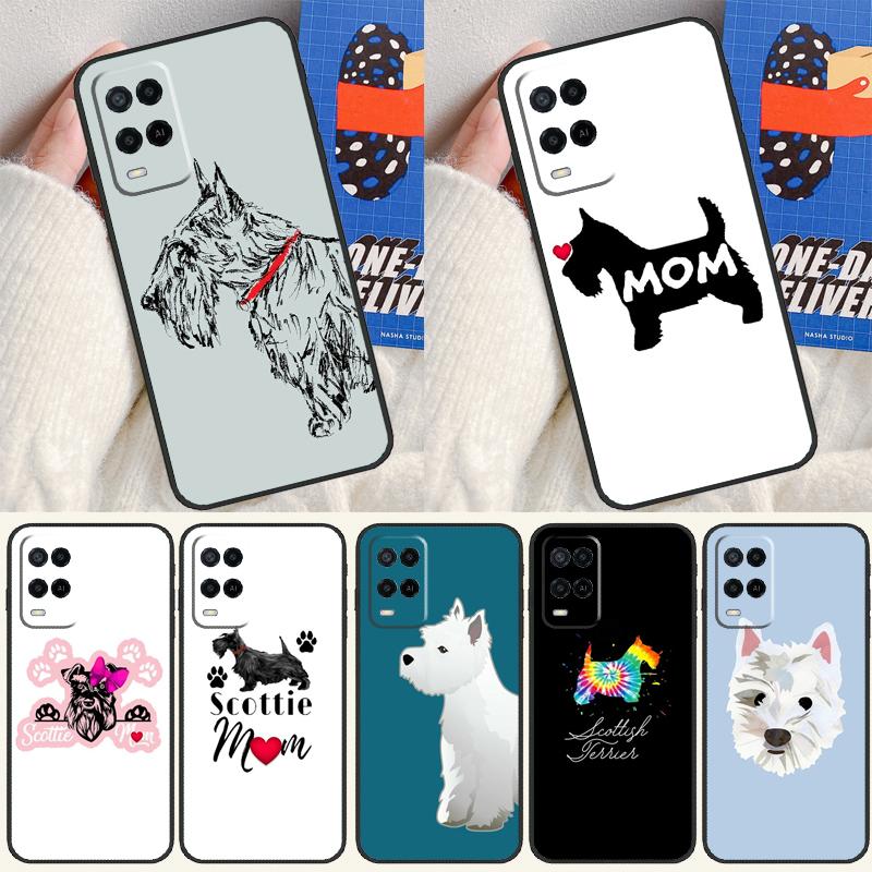 Westie Scottie Scottish Terrier For Oppo A40 A60 A80 A18 A38 A58 A78 A98 A79 A16 A76 A96 A15 A74 A94 A54 A77 A17 Phone Case