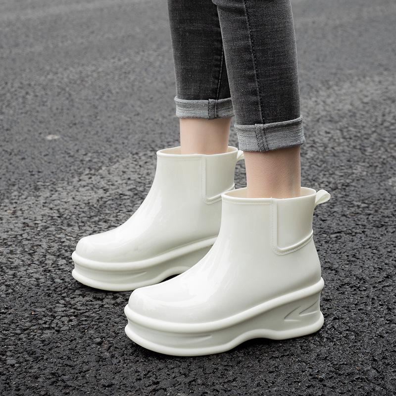 

New Women s Plus Velvet Warm Mid-Calf Waterproof Rain Boots - Fashionable Outdoor Rubber Work Shoes 39