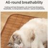 Dog Cooling Mat Summer Pet Cooling Rattan Woven Mat Cold Bed for Small Medium Dog Cat Breathable Durable Pet Ice Pad Pet Bed