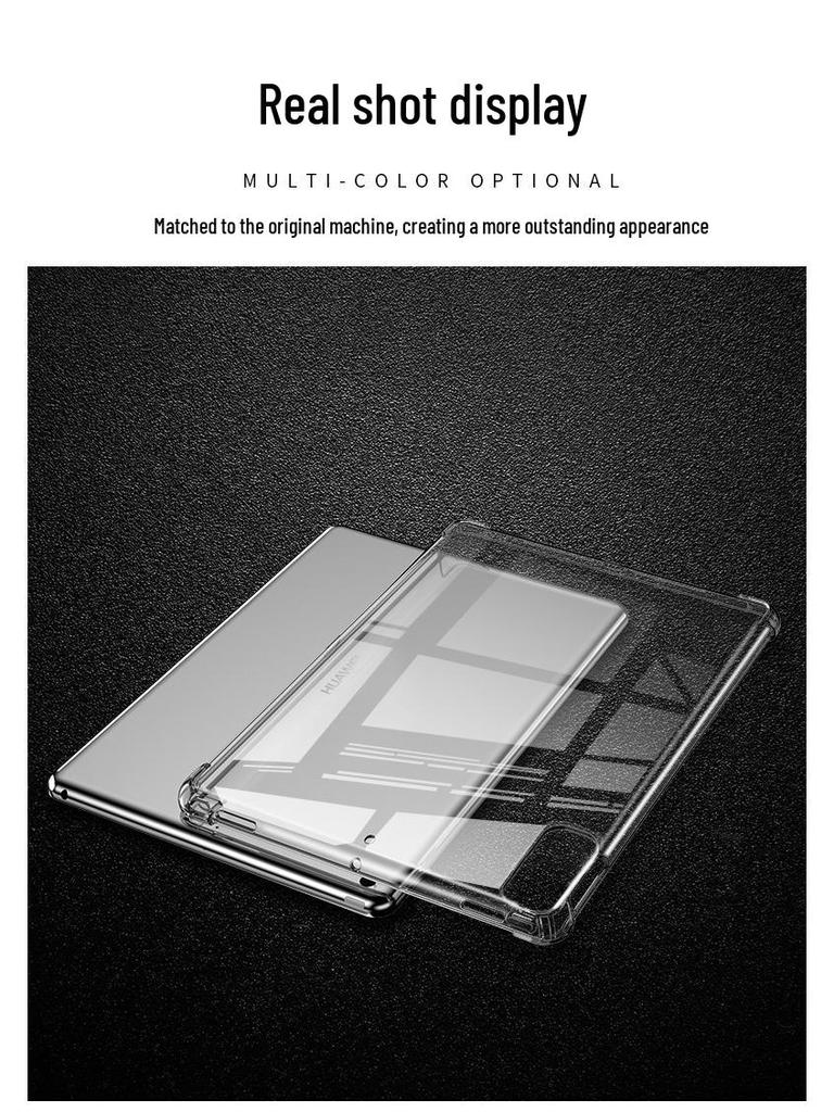Capa Protetora Flexível Huawei MatePad 11 com Cantos Airbag, Transparente, Serve para Modelos de 10.8" e 10.1".