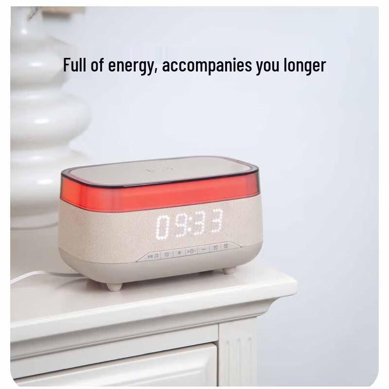 Chaowei 6-in-1 Wireless Charging Alarm Clock Speaker