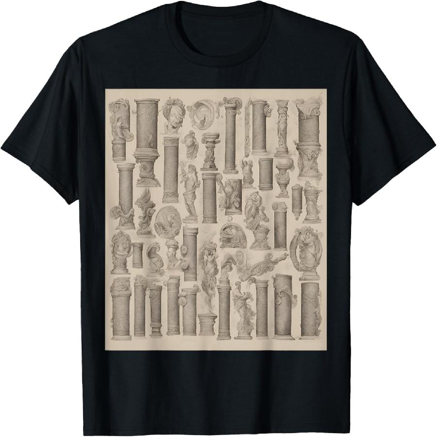 Roman Scrolls_ Ancient Wisdom T-Shirt S