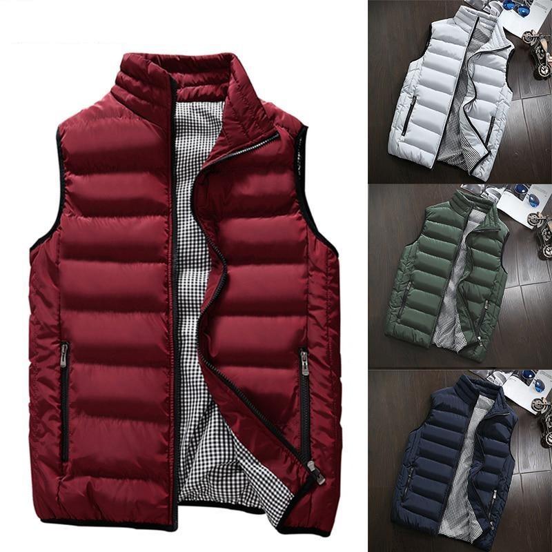 

Jacket Men Winter Waistcoat Men S Vest Casual Coats M хакі