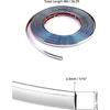 QWORK Automotive Chrome Trim Molding, 1/2 Inch Wide 26FT DIY Moulding Trim Strip Line Decoration For Car/Truck Door Window Side Scratchproof