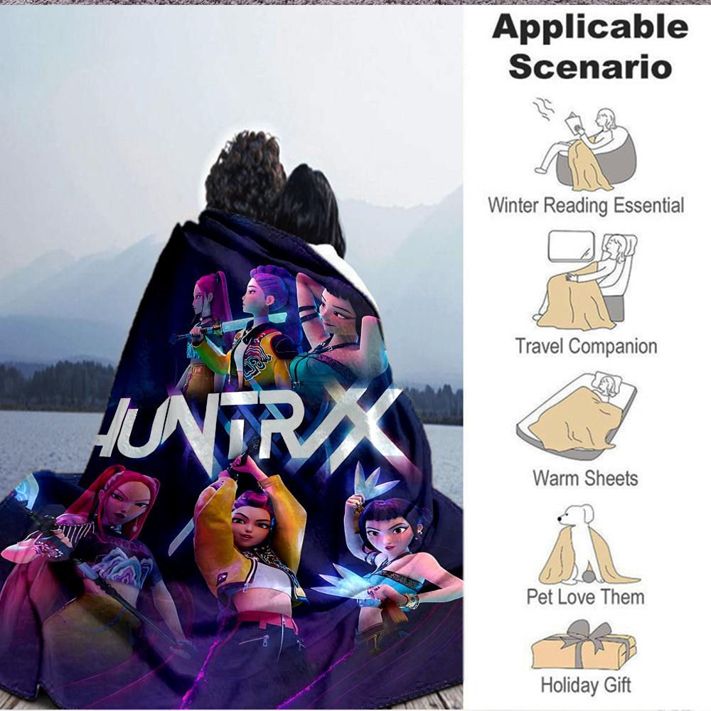 1 Stück Huntrix Flanelldecke [Gemütliche Überwurfdecke] Für Sofa, Bett, Reise, Camping, Wohnzimmer, Büro, Couch, Stuhl Und Bett