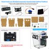 DIY Electronic Kit 5V Ultrasonic Automatic Sensing HU-102 Smart Trash Can DIY Kit for Maker Programming Learning Welding Parts