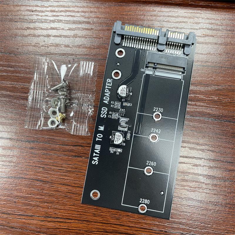 M.2 Ngff To Sata 3 3.0 Adapter Card Ssd Convertor B B&M Key Protocol Solid State Disk Drive 2230 2280 2242 For Pc Motherboard