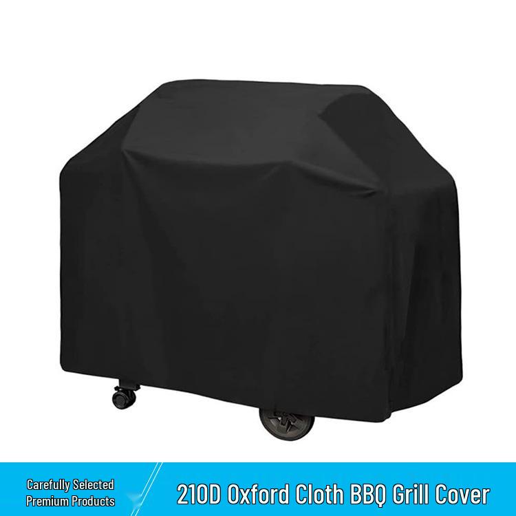 Premium 210D Oxford Cloth BBQ Grill Cover - Dustproof & Sunproof Outdoor Protection 145x61x117cm 450g