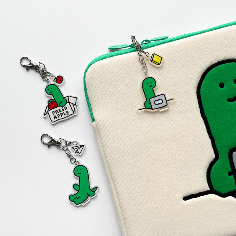 Acrylic charm keyring Skate