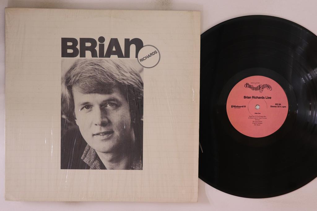 LP Record BRIAN RICHARDS  Brian Richards Live BS9 BROTHER STUDIO 1977 US Rock Used