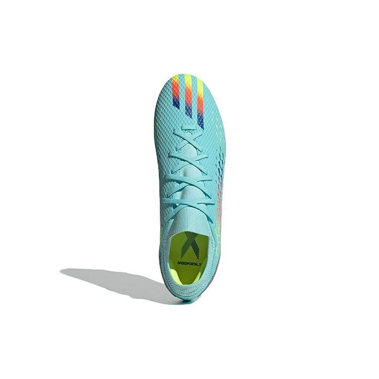 Adidas X Speedportal.3 Round Head Comfortable Turf AG HG Artificial Grass Non-Slip Wear-Resistant Soccer Shoes Men Soccer Shoes Blue Yellow GW8479