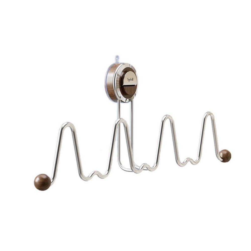 

Quickly Dry Suction Cup Shoe Rack Stainless Steel Shoes Storage Hooks Home коричневый