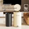 Large Capacity Metal Trash Can with Sealed Lid & Foot Pedal for Home