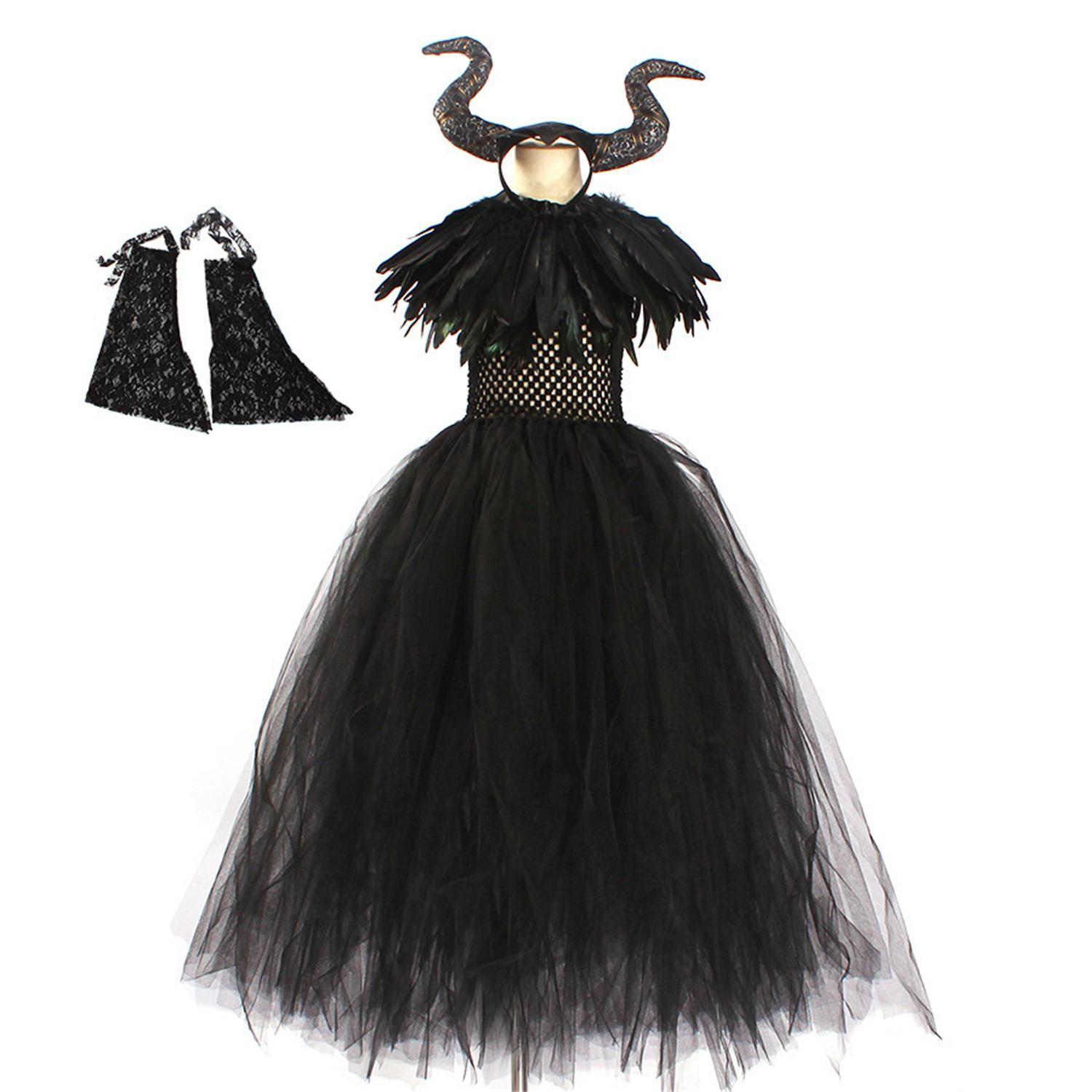 Kit Costume Halloween Bambina Pipistrello: Gonna Tutù Nera, Ali E Copricapo Teschio Per Feste