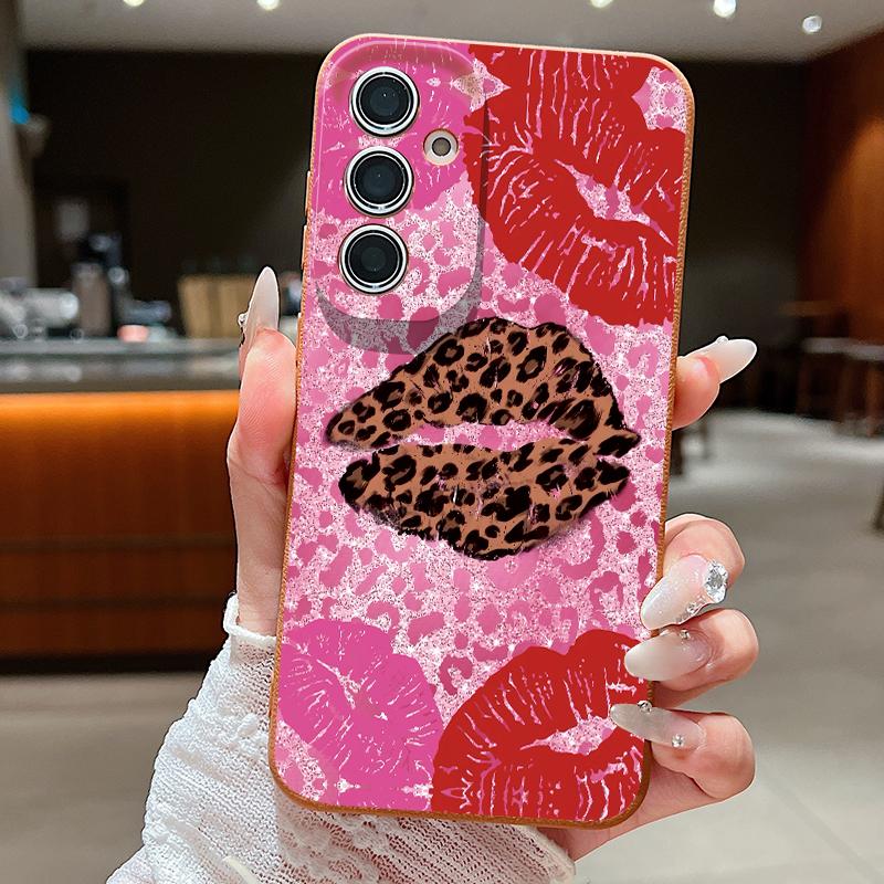 Bowknots Leopard Print Case For Samsung S26 S25 Ultra S24 S23 S22 S21 FE A15 A35 A55 A16 A36 A56 A17 A18 A37 A57 5G Leather Texture Soft Cover