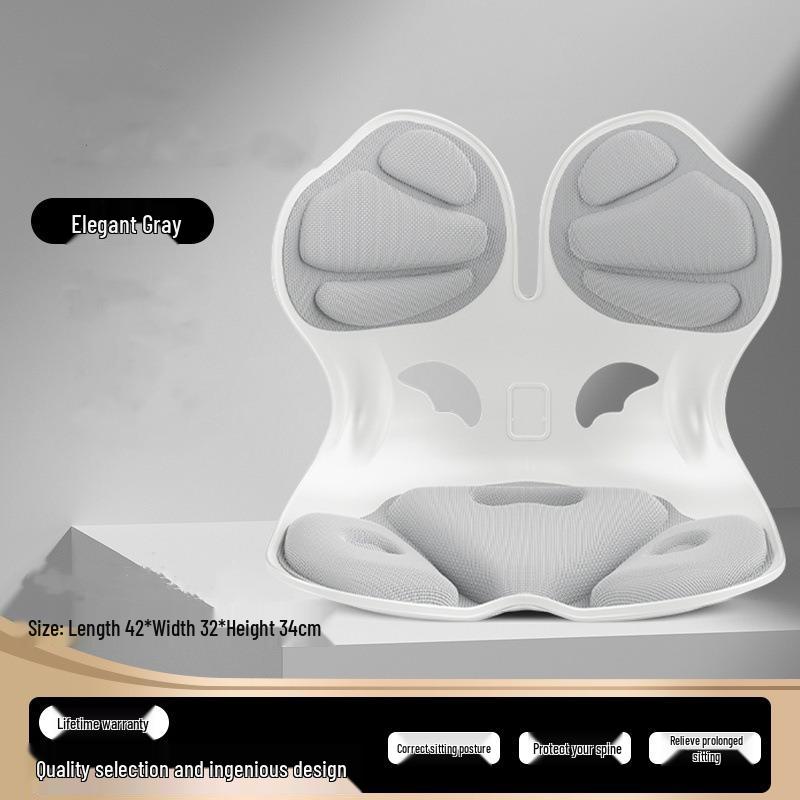 Ergonomic Lumbar Support Seat Cushion for Long Sitting - Adult Chair Backrest & Waist Support.
