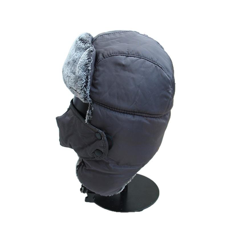 Men's Winter Velvet Thickened Lei Feng Hat Winter Warm Ear Hat Northeast Outdoor Mask Windproof Ski Hat