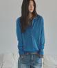 SIGREAT Alpaca Sheer Collar Knit_Blue