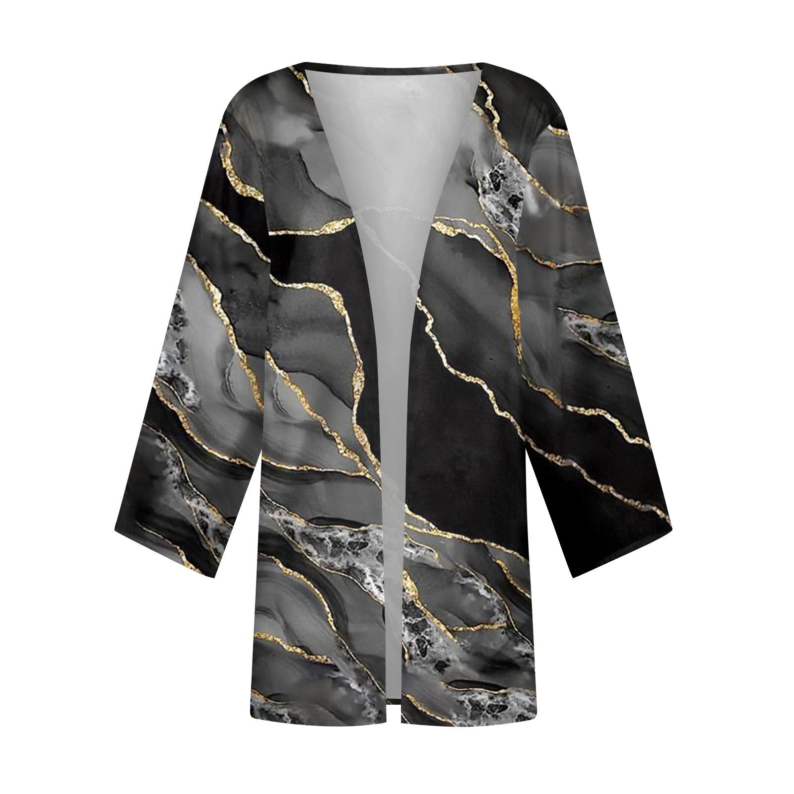 Женская повседневная модная легкая куртка средней длины с принтом в стиле ретро — фото 4