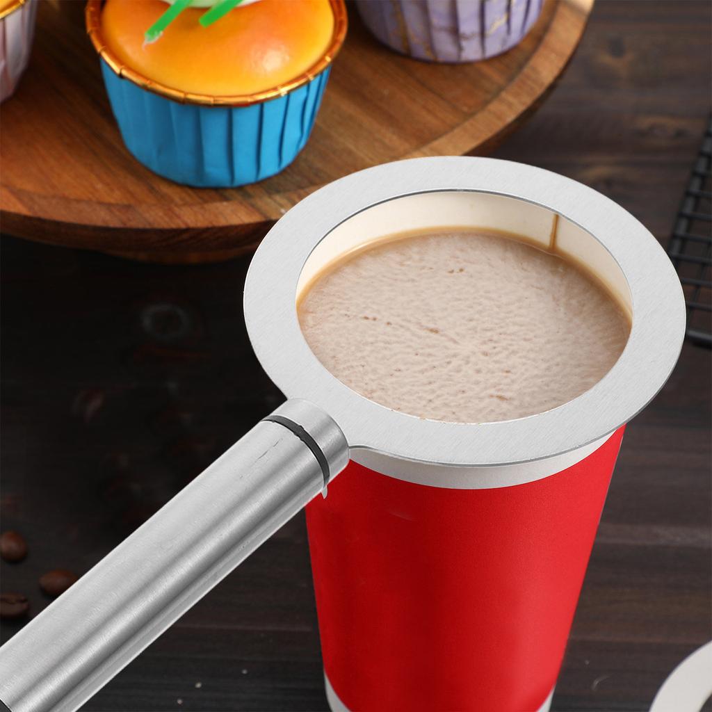 Professional Stainless Steel Brulee Rings Milk Tea Cup Rims Dessert Baking Tools Brulee Ring for Milk Cup Protection