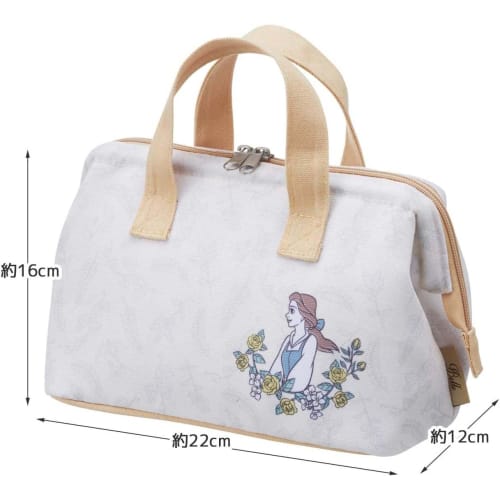 Skater Lunch Bag, Canvas, Insulated, Clasp Closure, Disney Botanical Bell Design, 22 X 12 X 16 Cm, KGAF1