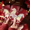 6 Stück Pferd Chinesische Rote Umschläge Neues Pferdejahr Glücksgeld Rote Päckchen für Frühlingsfest