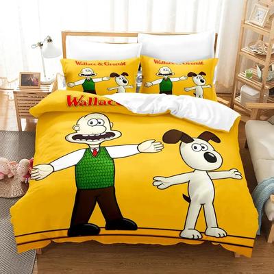 Set Letto Kawaii Gromit 2024 Singolo Matrimoniale Completo Queen King Size Aldult Set Copripiumino per Camera da Letto Ragazzi Lenzuolo Anime Stampato