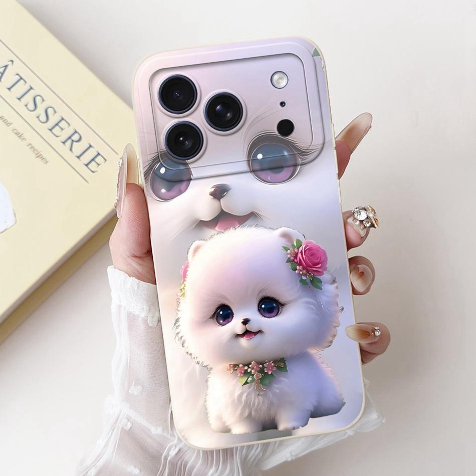 For iPhone 17 Pro Max 17Pro Cute Rabbit Cat Cartoon Phone Case For iPhone17 Pro 17ProMax Shockproof Soft Silicone Cases