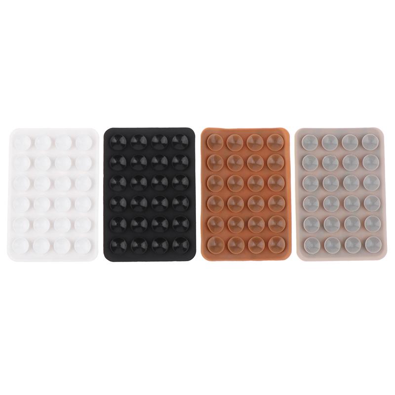 5 Piezas Almohadilla de Succión de Silicona de Doble Cara Para Soporte de Teléfono Móvil Ventosa Adhesivo de Respaldo Sucker Pad de Goma de Silicona Para Fijar