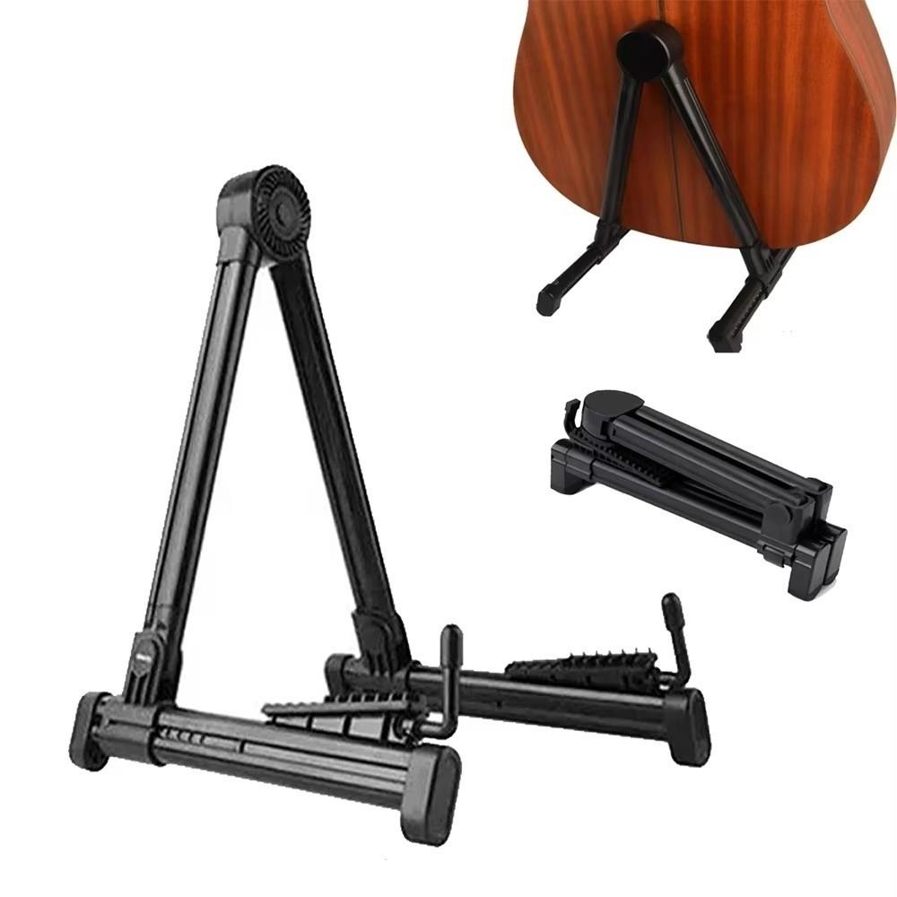 A-Frame Foldable Guitar Stand Adjustable Guitar Support Bracket Guitar Display Holder  Household