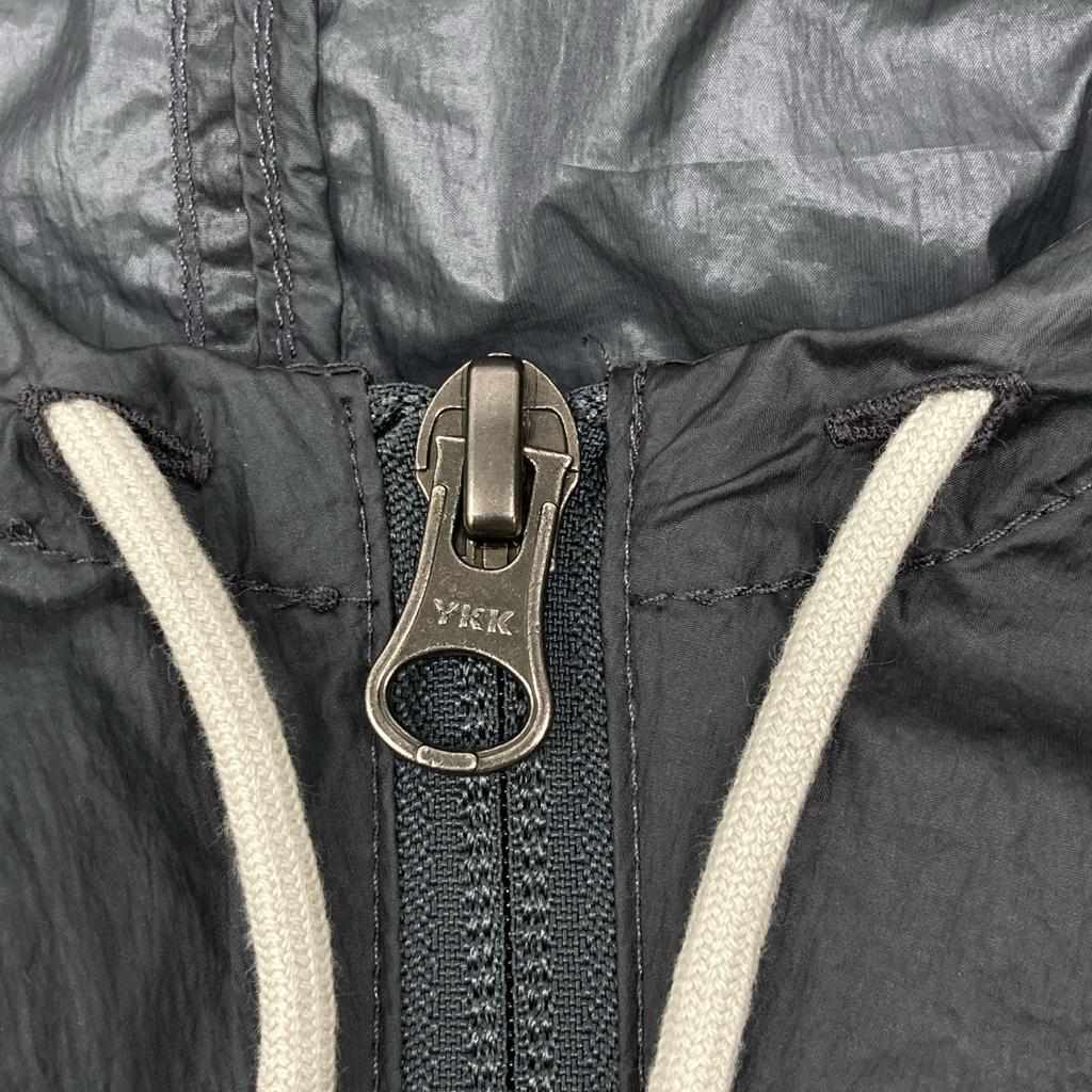 AMOMENTO GK0-24000-A Grey nylon hooded long coat coat F grayUsed