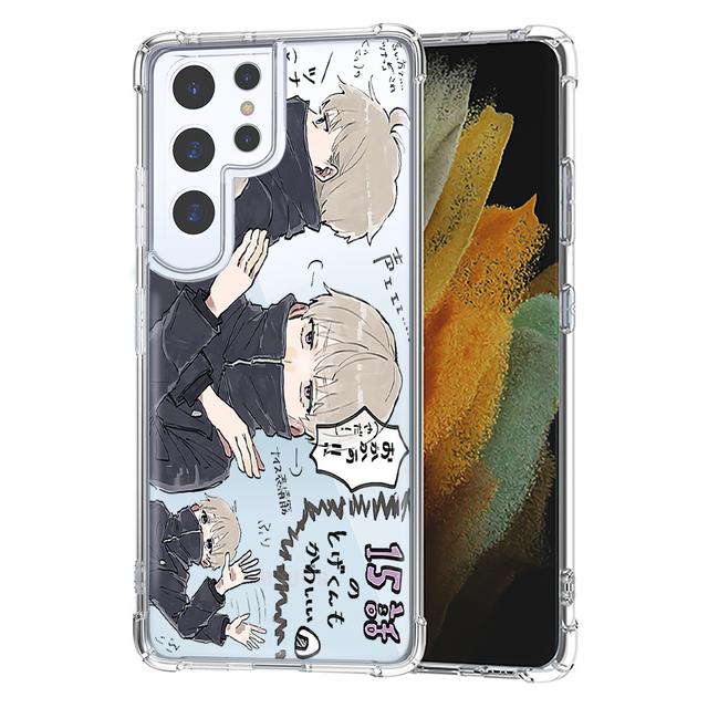 Transparent Phone Case For Samsung S10 S20 Fe S21 S22 S8 S9 Plus S21ultra Shockproof Cover Japan Anime Jujutsu Kaisen Shell Capa