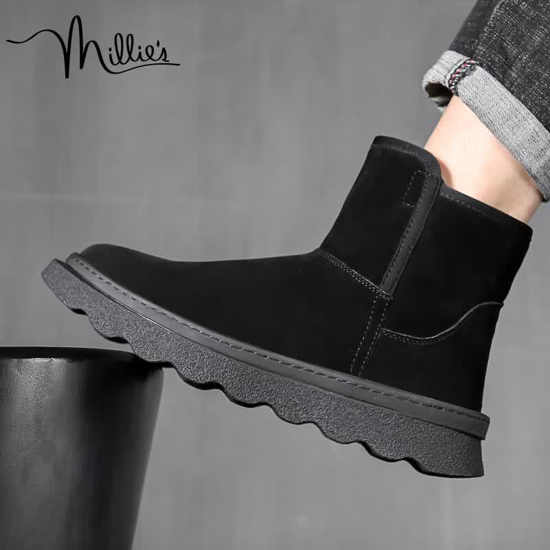 Millies Men's Leather Lined Snow Boots U1360