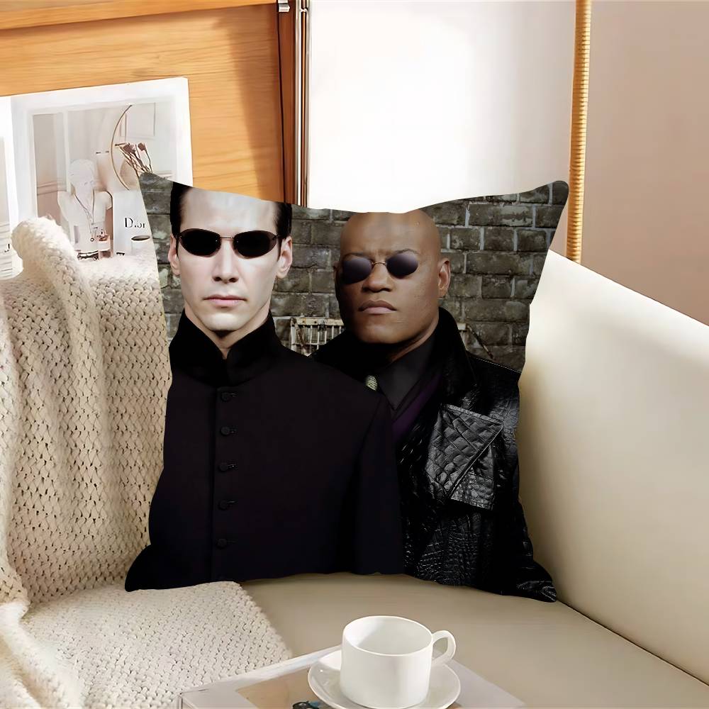 

Movie T-The M-Matrix Pillow Case Removable Washable Cushion Cover – All-Season Soft Linen 12x12Inch