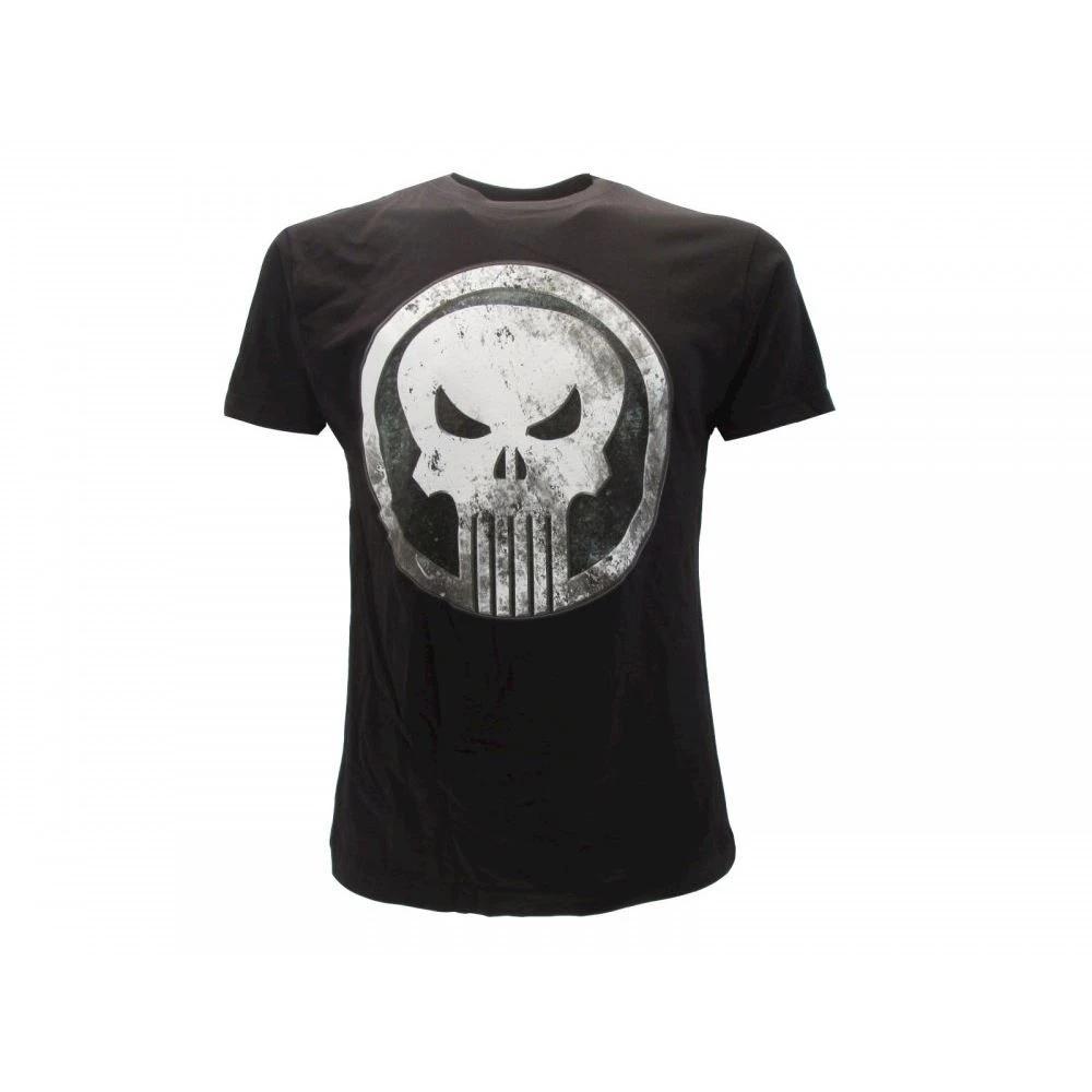 Punisher Original Official T-Shirt Jersey Black T-Shirt- 2XL