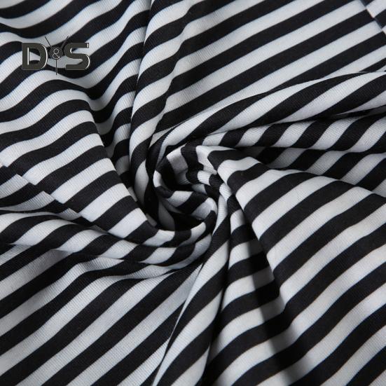 Women Casual Pants Straight Wide Leg Striped Print Long Trousers Adjustable Waist Strap Loose Fit Lounge Pants