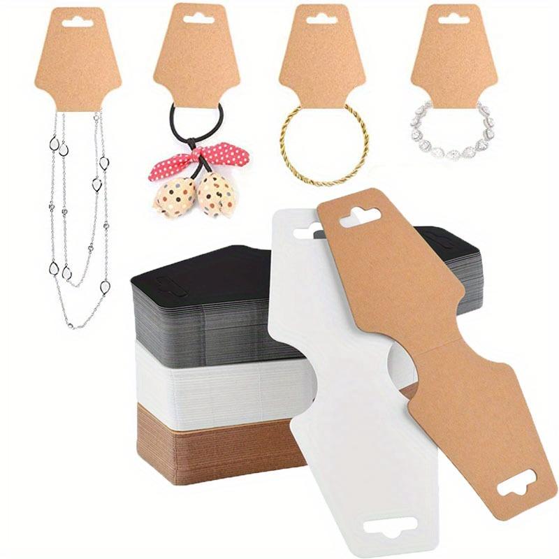 50pcs 12x5cm Key Display Card Jewelry Stand Tag For Keychains Scrunchies Holder Supplies Organizer Packaging Small Businessess