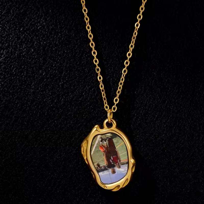 Custom Image Heart Locket Necklace For Women Stainless Steel Personalized Secret Romantic Anniversary Lover Jewelry Mama Gifts