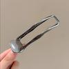 Hollow Rectangle Hair Claw Clips Metal Duckbill Hair Clips Non-Slip Grip Hair Barrettes Geometric Hair Accessories for Daily