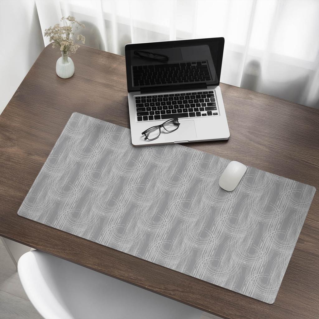 Protective Mat for Desk, Table, Top, Concentric Lines 100x50 Cm