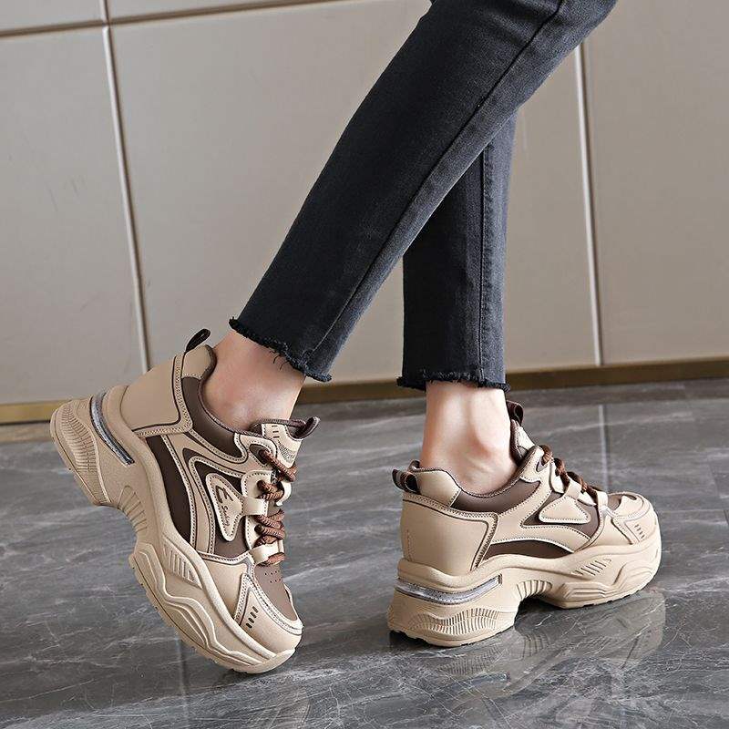 Dad Shoes Children 2025 New Autumn and Winter Small Inner Height Increase Women's Shoes Platform Casual Sports Shoes