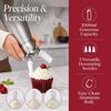 Aluminum Whipped Cream Dispenser 3 Decorating Nozzles\ Cream Maker Cream Whipper  Pastry Chefs