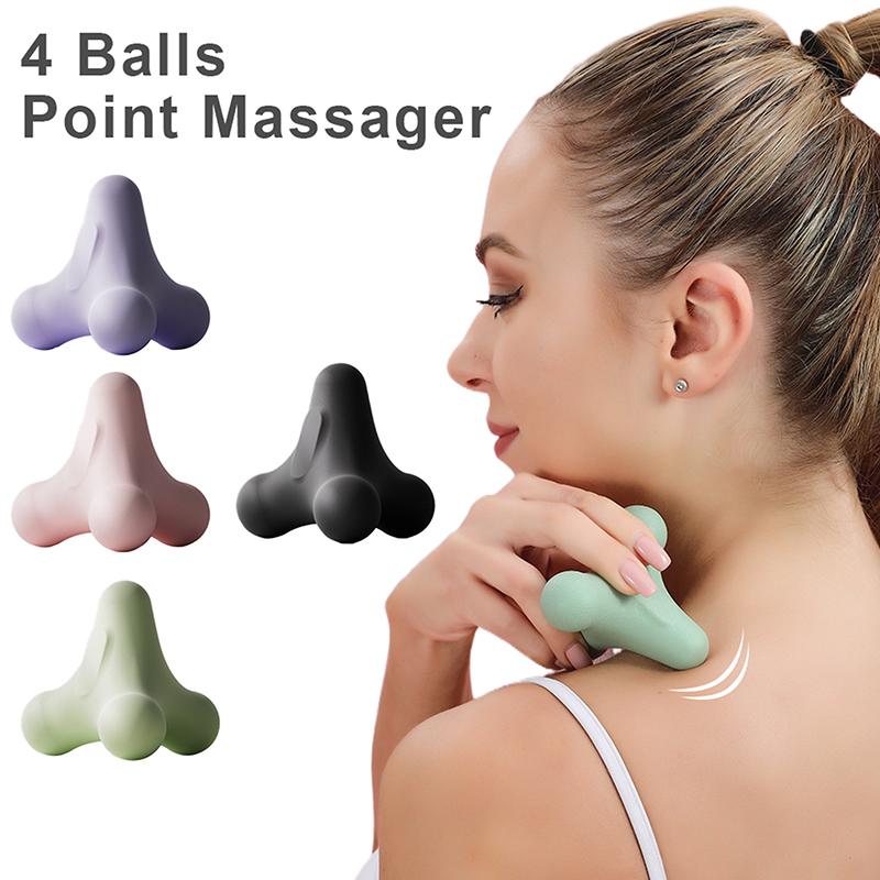Faszienball Vier Ecken Massageball Fitness Akupunktur Silikonball Muskelentspannung Sohle Schulter Nacken Handmassage Sohle