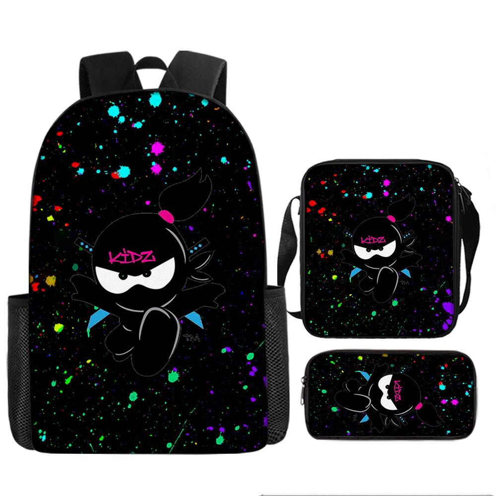 Backpack NINJA KIDZ Pencil Bag Shoulder Bag Backpack Large Capacity Travel Bag Best Gift for Boys and Girls