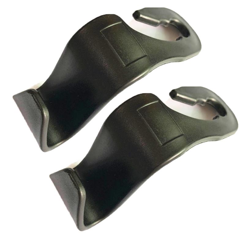 1/2Pcs Double Head Hooks Car Seat Back Headrest Hanger Car Bag Pouch Clothes Hanging Hook Fastener Clip Car Interior Accessories