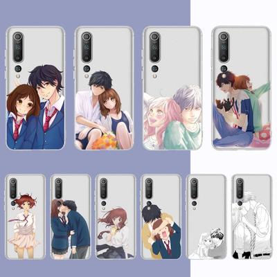 Ao Haru Ride Love Lovely Anime Phone Case for Samsung S20 S10 Lite S21 Plus for Redmi Note8 9pro for Huawei P20 Clear Case