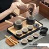 Chaxun Japanese Black Ceramic Tea Set