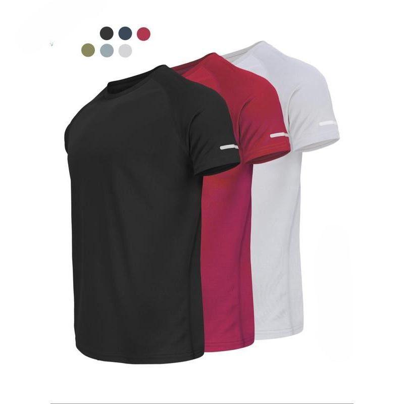 Premium Price Europese Pasvorm Multipack Heren Sneldrogende Sport T-shirts - Blauw L