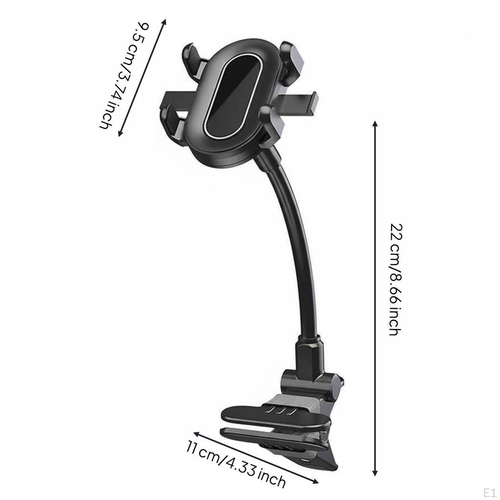 Guitar Headstock Phone Clamp 360° Rotation Holder Hands Flexible Smartphone Stand for